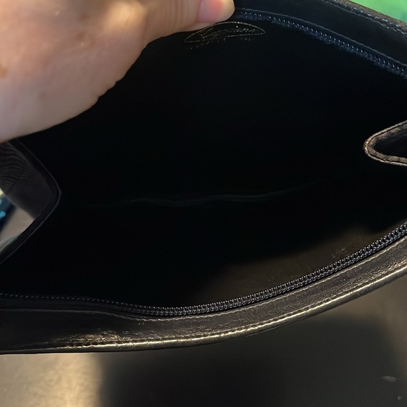 Caggiano leather bag made in Florence, Italy. Brown and black. Used good cond. - Picture 3 of 3